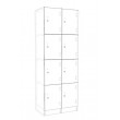 Lockers 8 Doors - bank of 4 x high & 2 x Wide